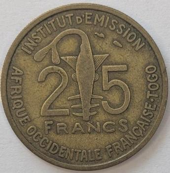 25 Francs 1957,Französisch Westafrika