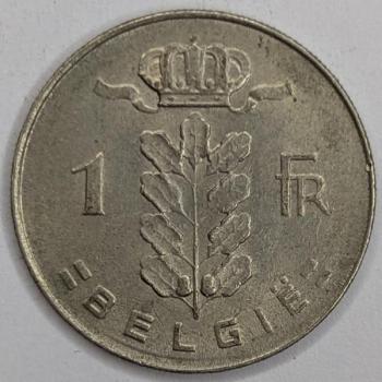 1 Franc 1973, Legende in niederländisch"Belgie", Belgien