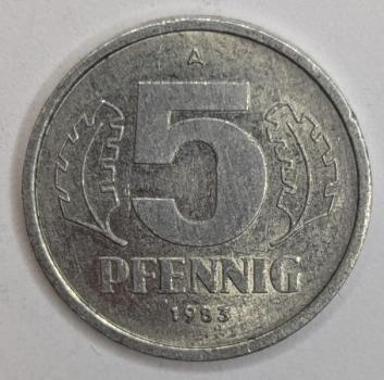 5 Pfenning 1983, DDR