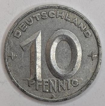 10 Pfennig 1949, DDR