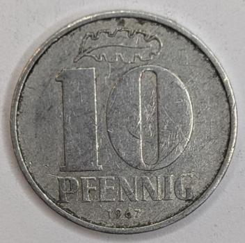 10 Pfennig 1967, DDR