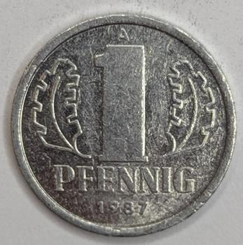 1 Pfennig 1987, DDR
