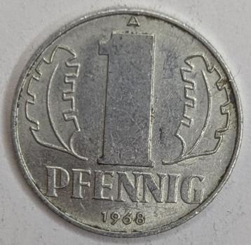 1 Pfennig 1968, DDR
