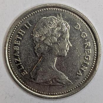 25 Cent 1981, Königin Elizabeth II., Kanada