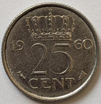 25 Cent 1960, Königin Juliana, Niederlande