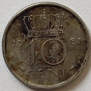 10 Cent 1961, Königin Juliana, Niederlande