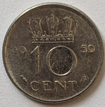 10 Cent 1950, Königin Juliana, Niederlande