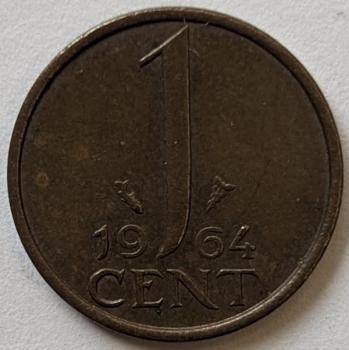 1 Cent 1964, Königin Juliana, Niederlande