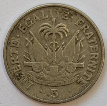 5 Centimes 1958, Haiti