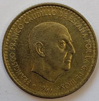 Preview: 1 Peseta 1966, Spanien