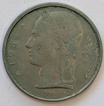Preview: 5 Franc 1966, Legende in französisch"Belgique", Belgien