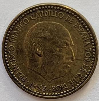 Preview: 1 Peseta 1953, Spanien