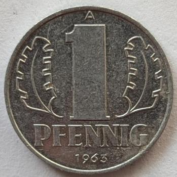 1 Pfennig 1963, DDR
