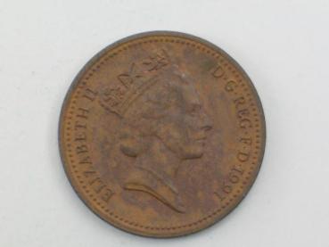 Preview: 1 Penny 1991, Königin Elizabeth II., Großbritannien