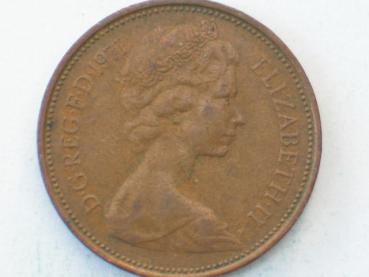 Preview: 2 New Pence 1971, Königin Elizabeth II., Großbritannien