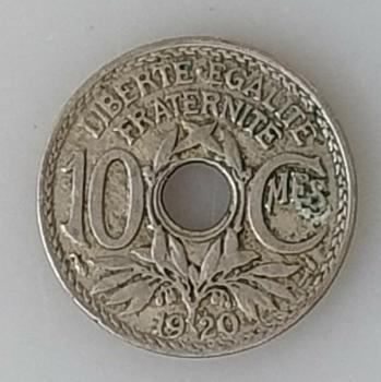 10 Centimes 1920, Frankreich