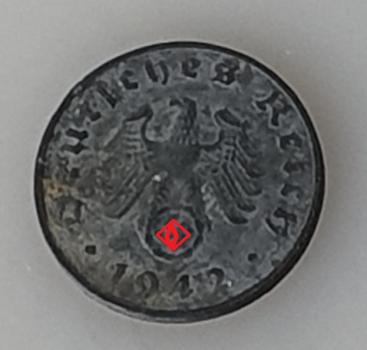 Preview: 1 Reichspfennig 1942 G, Drittes Reich, Zink