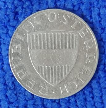 10 Schilling Österreich 1958, 640er Silbermünze