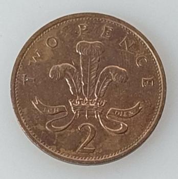 Preview: 2 Pence 1991, Königin Elizabeth II., Großbritannien