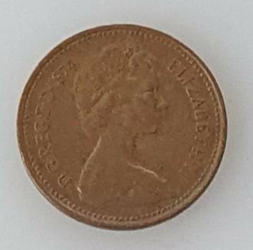 1 New Penny 1974, Königin Elizabeth II. , Großbritannien