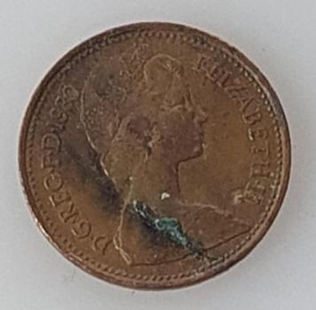1 New Penny 1980, Königin Elizabeth II. , Großbritannien