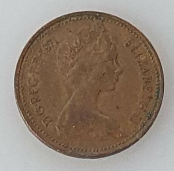 1/2 New Penny -Half Penny- 1971, Königin Elisabeth II, Großbritannien