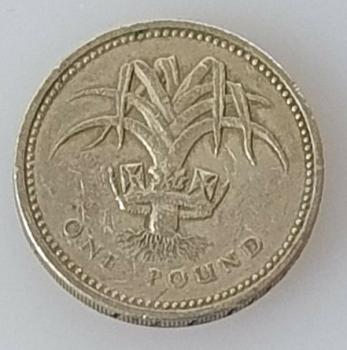 Preview: 1 Pfund (One Pound) 1985 "Lauch" -Elisabeth II-, Großbritannien