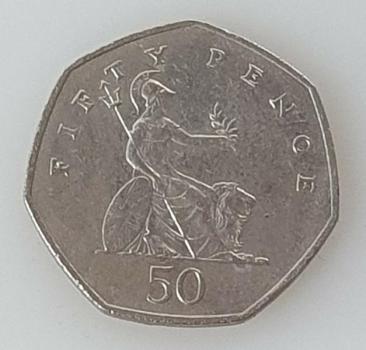 Preview: 50 Pence 1997, Königin Elisabeth II, Großbritannien