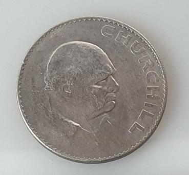 5 Schilling 1965, "Winston Churchill Museum", Großbritannien aus CuNi
