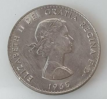 Preview: 5 Schilling 1965, "Winston Churchill Museum", Großbritannien aus CuNi