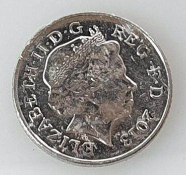 10 Pence 2013, Königin Elisabeth II, Großbritannien