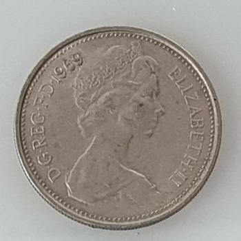 5 New Pence 1971 Königin Elisabeth II, Großbritannien