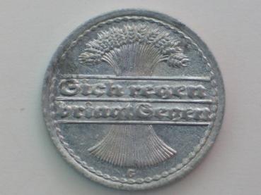 50 Pfennig 1921 G, Deutschland Weimarer Republik