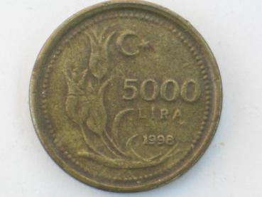 5000 Lira 1998, Türkei
