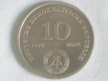 10 Mark "20 Jahre Nationale Volksarmee" 1976 Gedenkmünze -Deutsche Demokratische Republik-