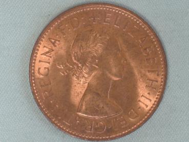 Preview: 1 Penny -One Penny- 1967, Königin Elisabeth II, Großbritannien aus Bronze