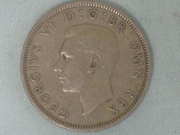 Preview: 2 Schilling (Florin) 1948, König George VI, Großbritannien aus CuNi