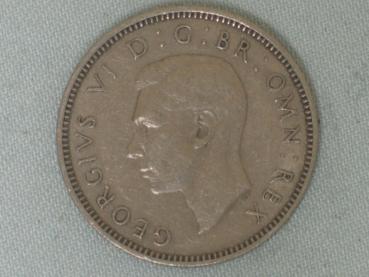 Preview: 1 Schilling "George VI" Schottisches Wappen 1949 aus CuNi