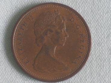 1 Cent "Elizabeth II - Felsentaube" 1967 Kanada aus Kupfer