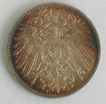 Preview: 1 Mark Kaiserreich 1905 A aus 900er Silber