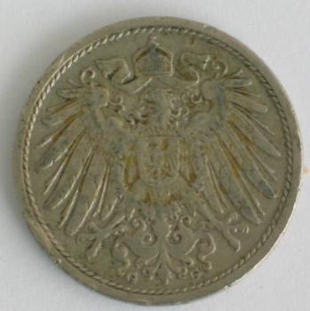 10 Pfennig Kaiserreich 1907 G aus CuNi