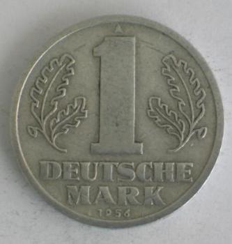 1 Deutsche Mark 1956 A -Deutsche Demokratische Republik-