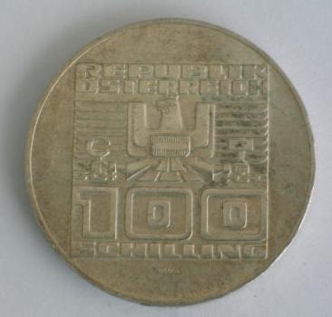 100 Schilling Österreich "50 Jahre Schilling", 1975, Silbermünze
