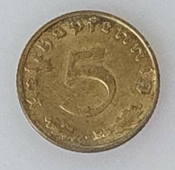 5 Reichspfennig, 1938 E, Deutsches Reich