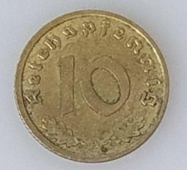 10 Reichspfennig, 1938 A, Deutsches Reich