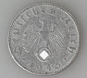 50 Reichspfennig, 1943 D, Deutsches Reich