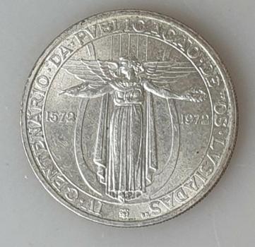 50 Escudos 1972, 400. Jahrestag von "Os Lusiadas", Portugal, Silber 650