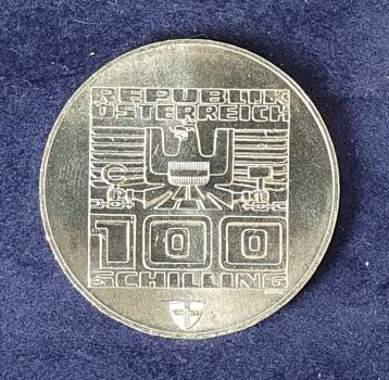 Preview: 100 Schilling "Olympiade Innsbruck" 1976 aus 640er Silber