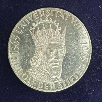50 Schilling "600 Jahre Universität Wien" 1965, Österreich 900er Silbermünze