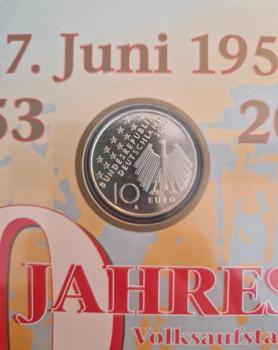 Preview: Numisblatt 03/2003 mit Gedenkmünze 10 EUR 50. Jahrestag 17. Juni 1953 925er Silber